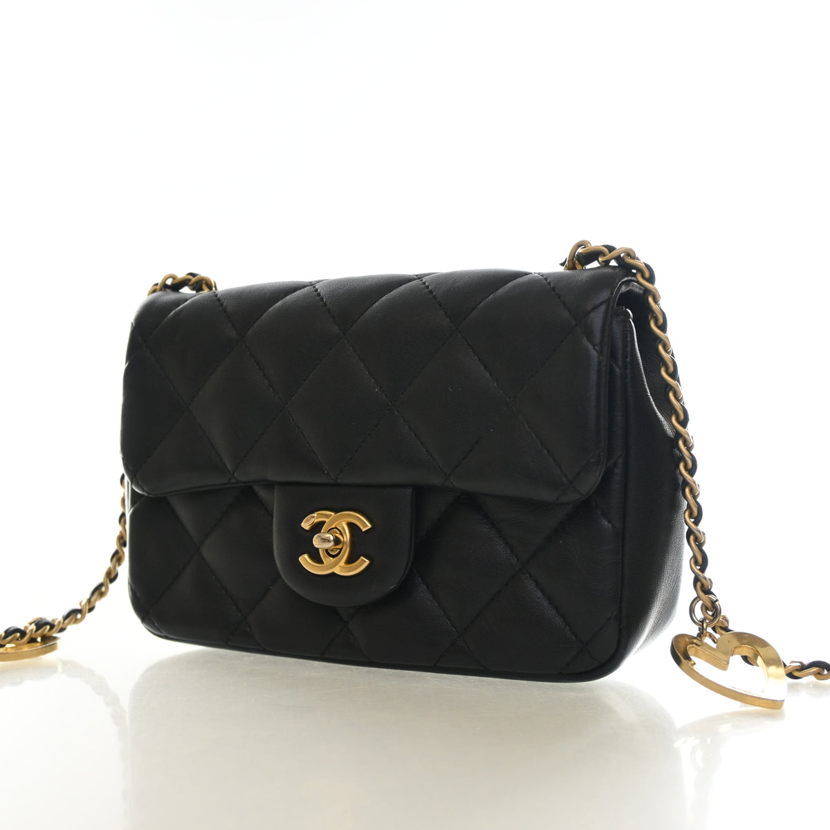 Chanel Mini Lambskin Heart Charms Flap Bag, photo 3 of 15