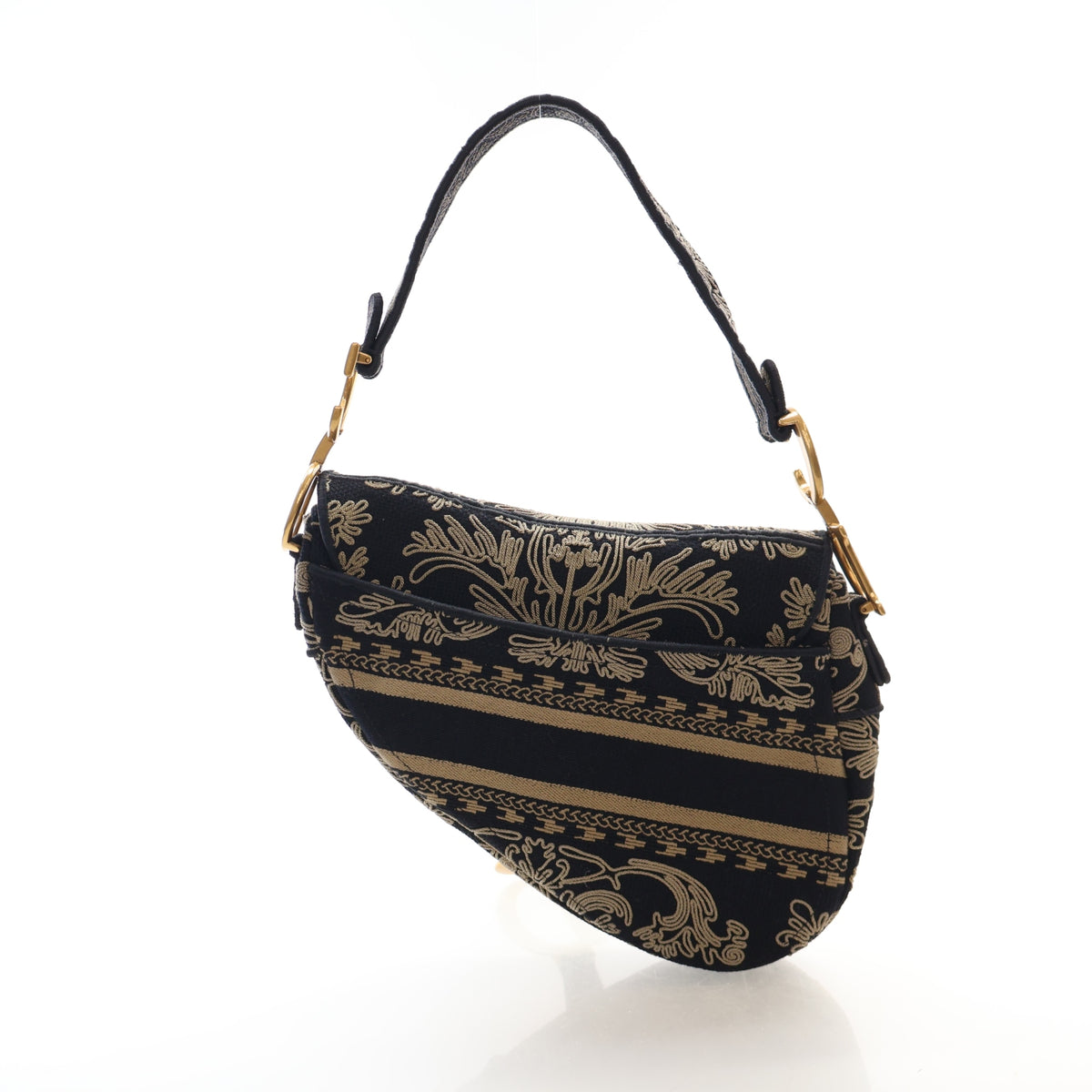 Christian Dior Medium Embroidered Canvas Saddle Bag, photo 11 of 16