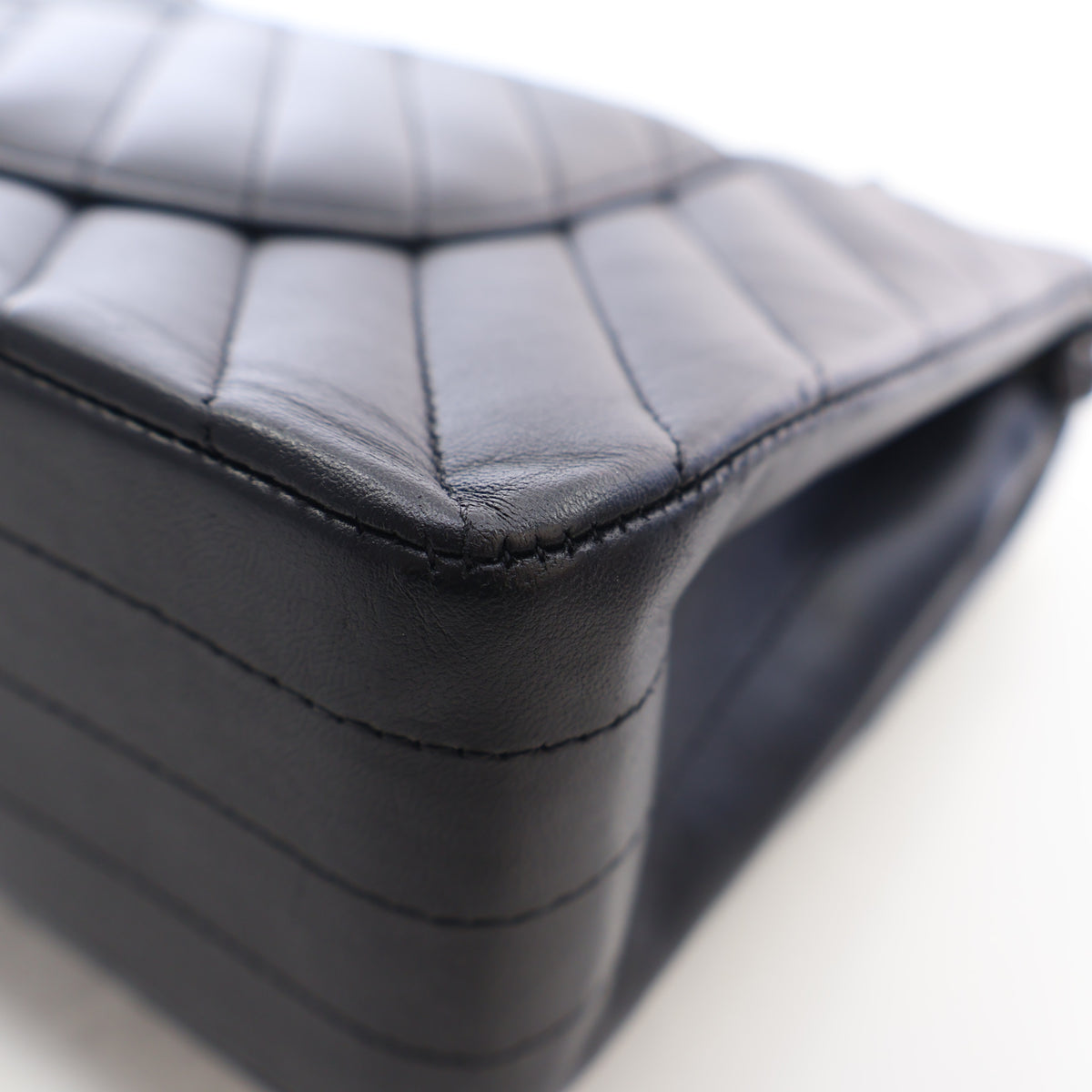 Chanel Medium Lambskin Chevron So Black Double Flap Bag, photo 13 of 17