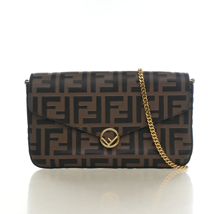 Fendi Vitello Soft F Wallet On Chain