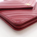 Chanel Lambskin Chevron Wal...