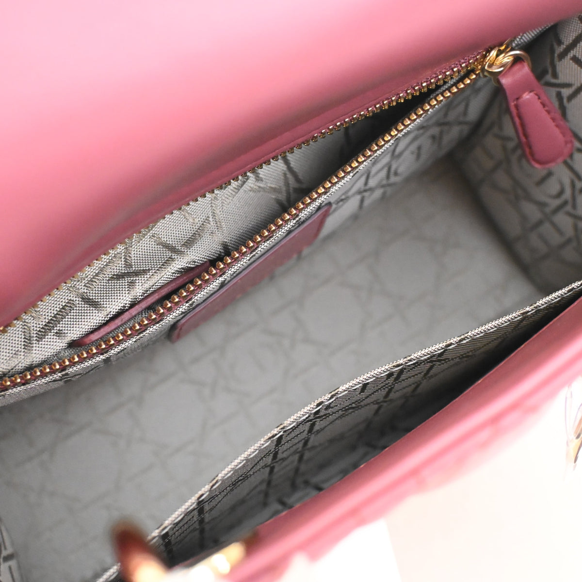 Pre-Owned Christian Dior Lady Dior Small Lambskin My Abcdior, open interior with lining