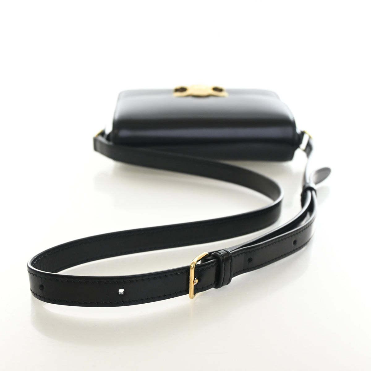 Celine Teen Calfskin Triomphe Flap Bag, photo 10 of 15