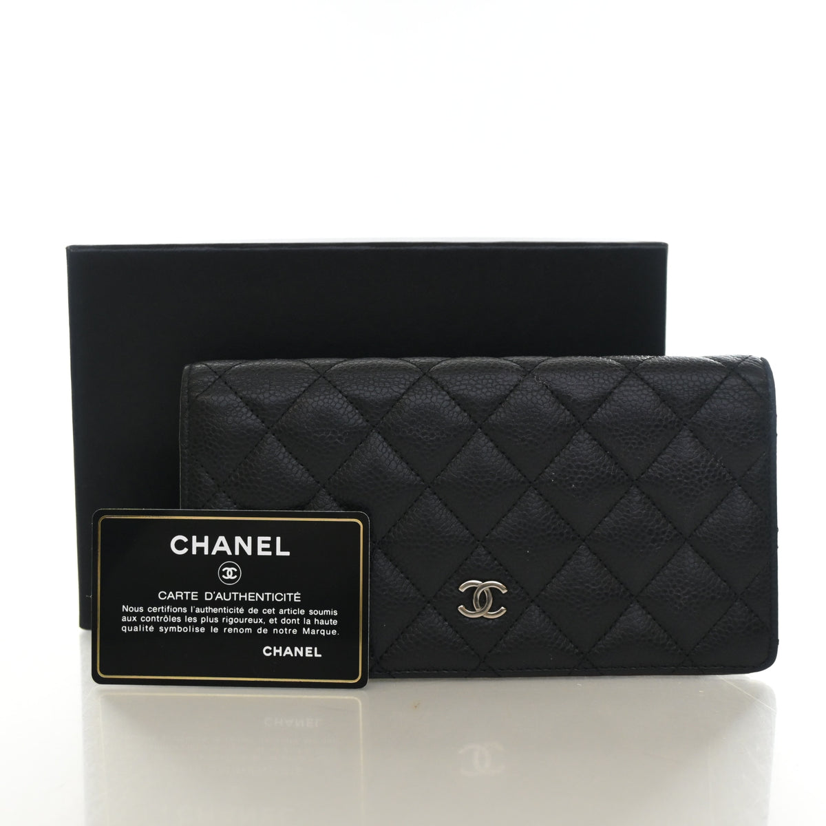 Chanel Caviar Classic Long Bi Fold Wallet, photo 14 of 14