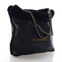 Chanel Small Shearling 22 Hobo