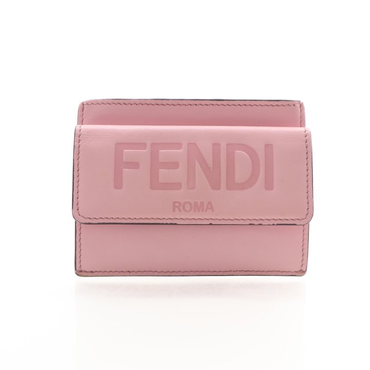 Fendi Calfskin Logo Card Holder