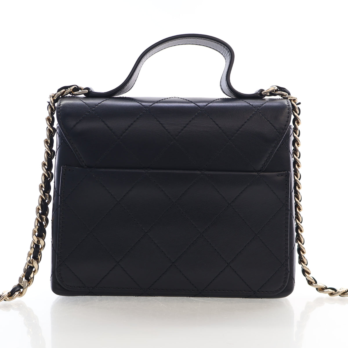 Chanel Small Lambskin Quilted Double Pocket Top Handle Flap Bag, photo 11 of 17
