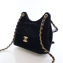 Chanel Small Velvet Wavy CC...