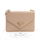 Prada Saffiano Triangle Log...