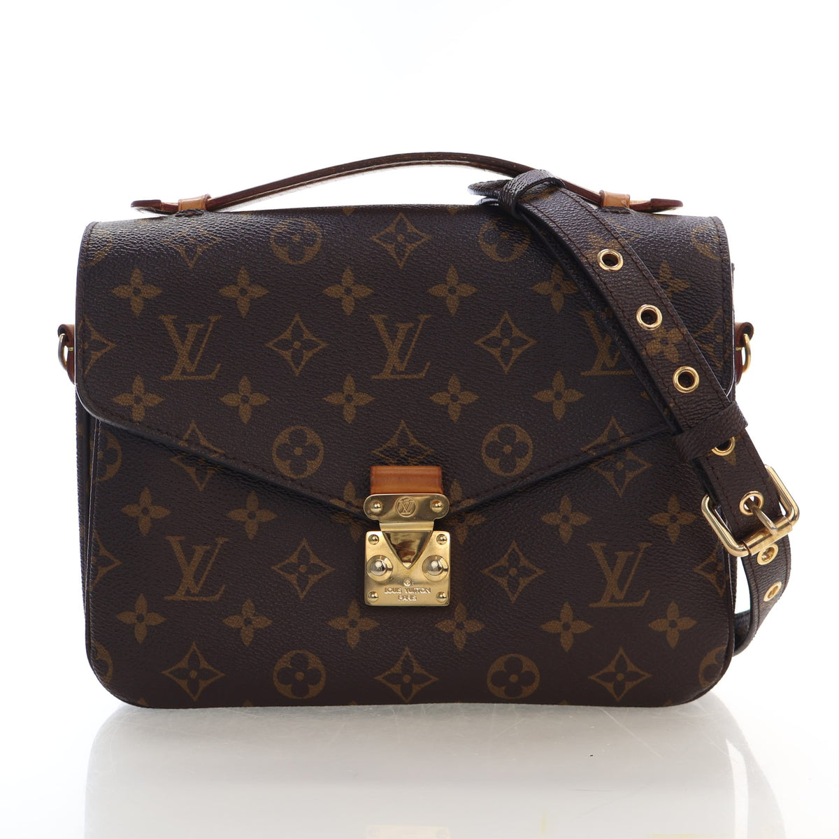 Pre-Owned Louis Vuitton Pochette Metis Monogram, front view, photo 1 of 16