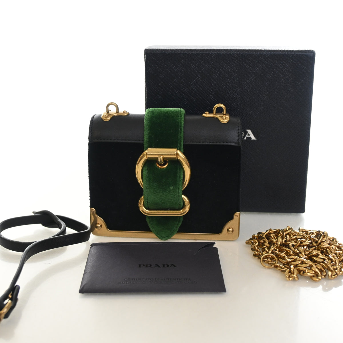 Prada Micro Velluto Cahier Crossbody Bag, photo 13 of 13