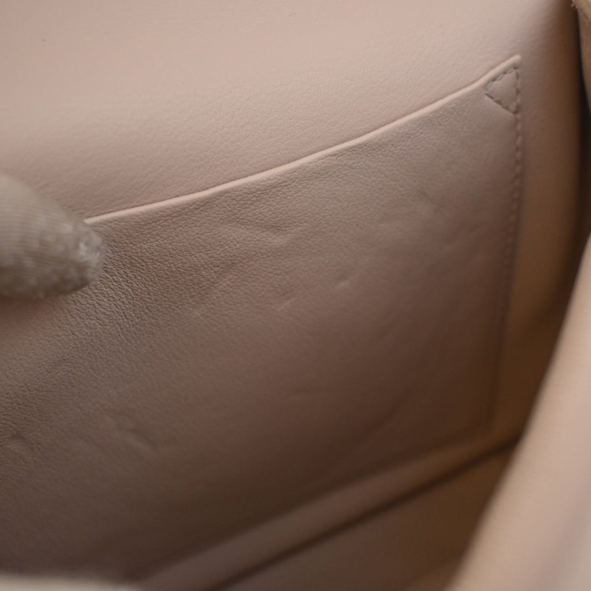 Pre-Owned Christian Dior Small Calfskin Be Dior, open interior