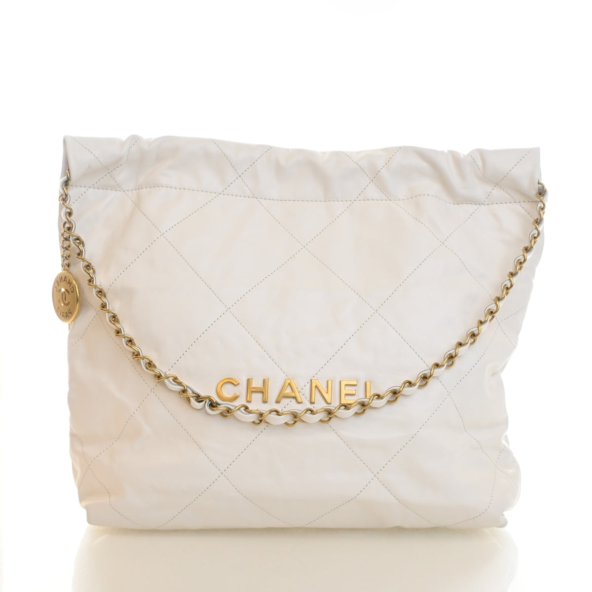 Pre-Owned Chanel 22 Hobo Small Calfskin, front view