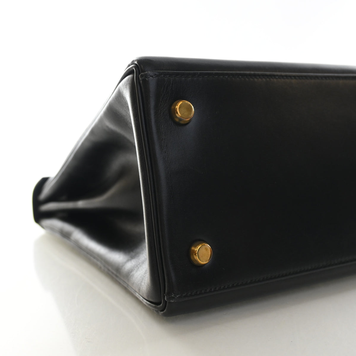 Hermes Vintage Noir Box Calf Kelly 28, photo 6 of 18