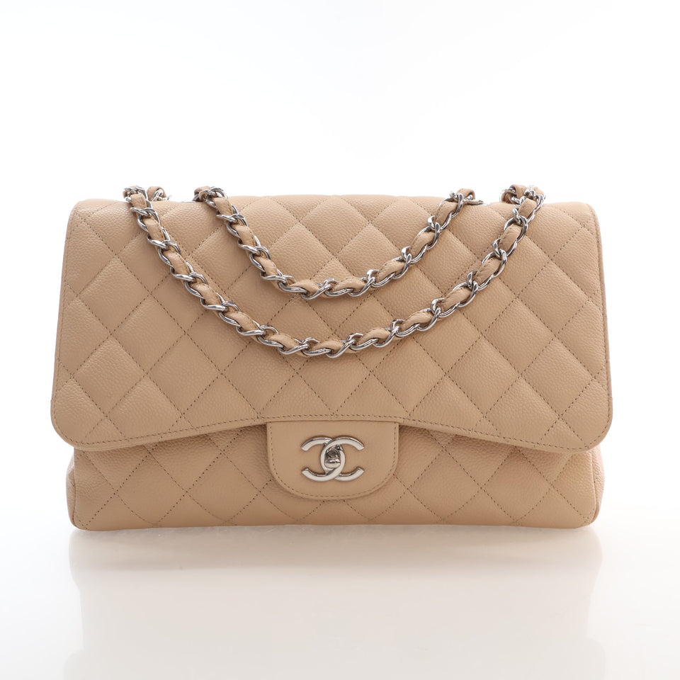Chanel Jumbo Caviar Classic Single Flap Bag