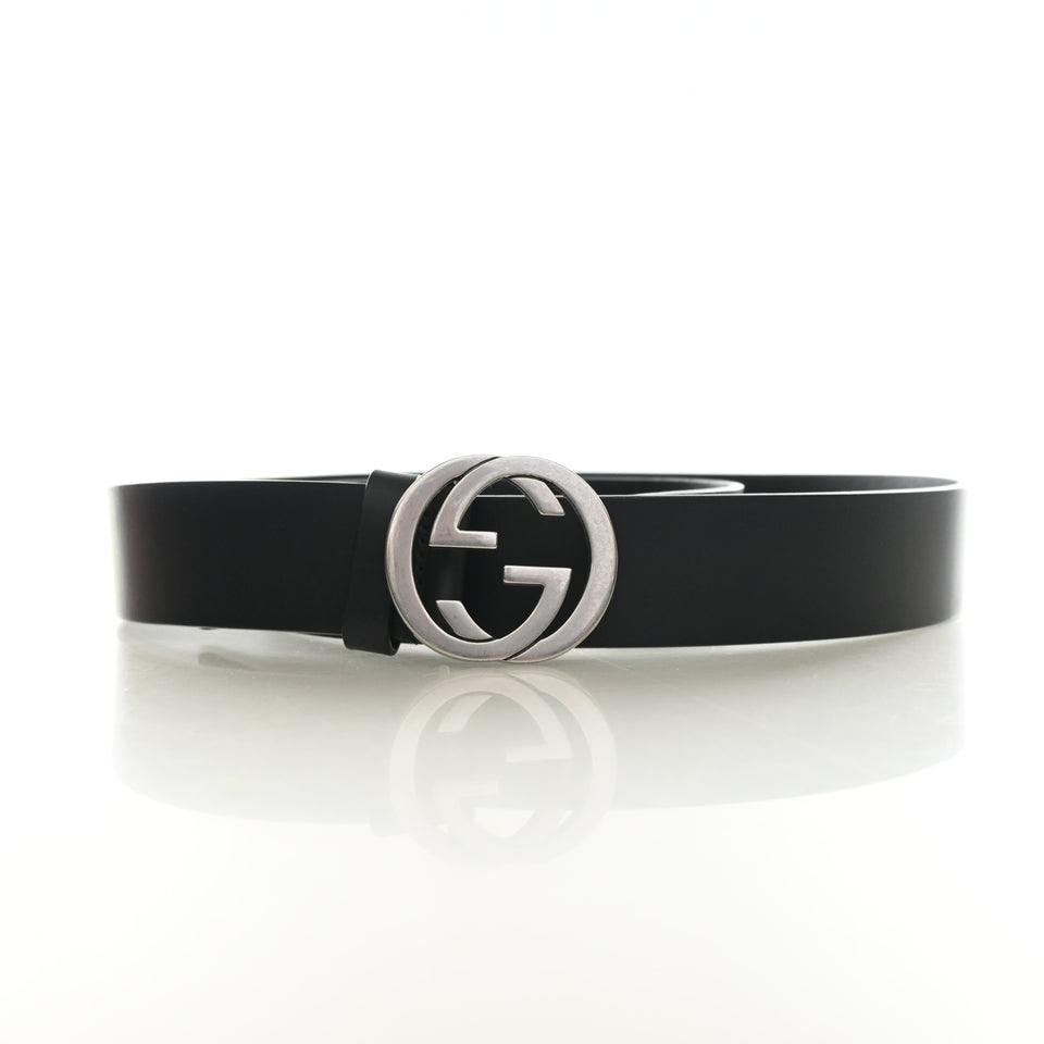 Gucci Calfskin Interlocking G Belt Sz 100/40