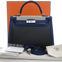 Hermes Bleu Saphir Toile H ...