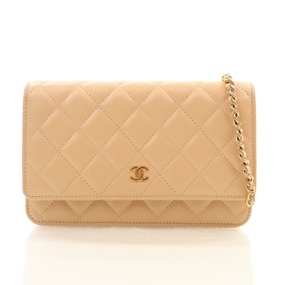 Chanel Caviar Wallet On Chain (WOC)
