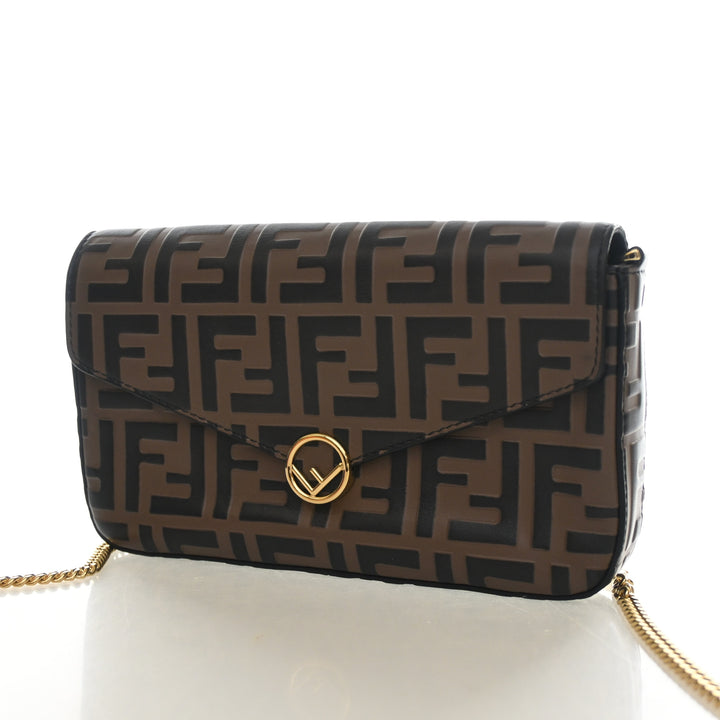 Fendi Vitello Soft F Wallet On Chain