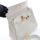 Hermes Blanc Swift Kelly 25