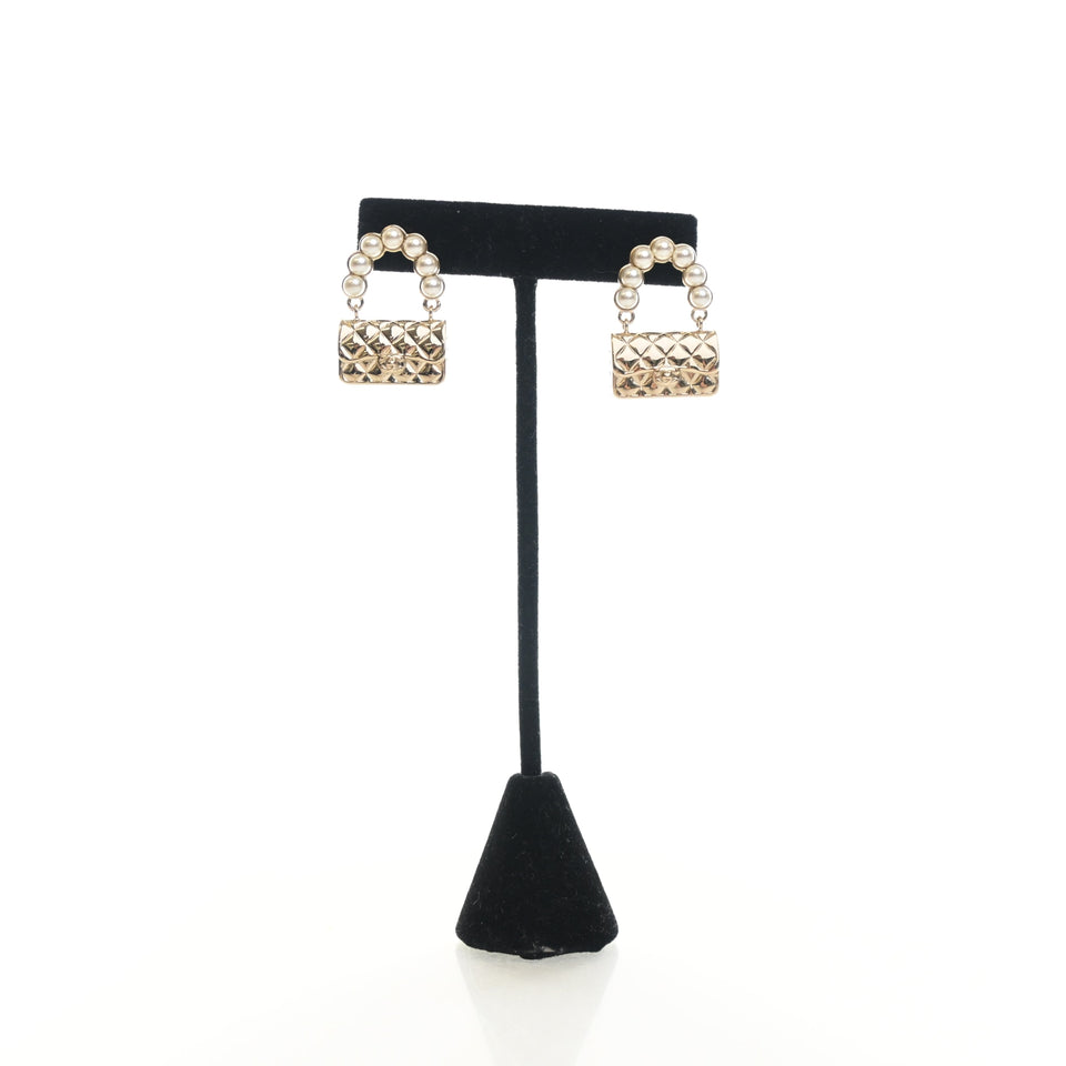 Chanel Classic Flap Bag Earrings
