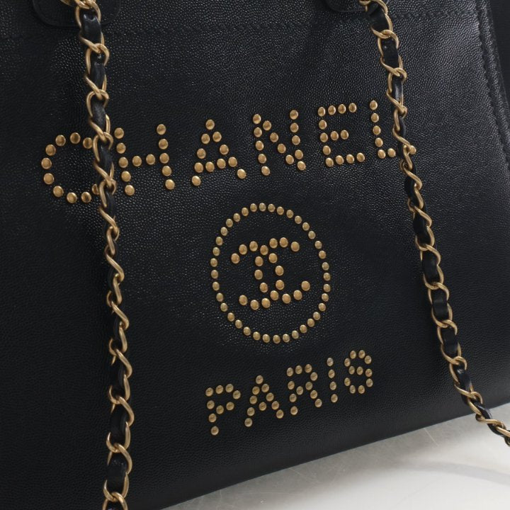 Chanel Small Caviar Deauville Tote, photo 3 of 17
