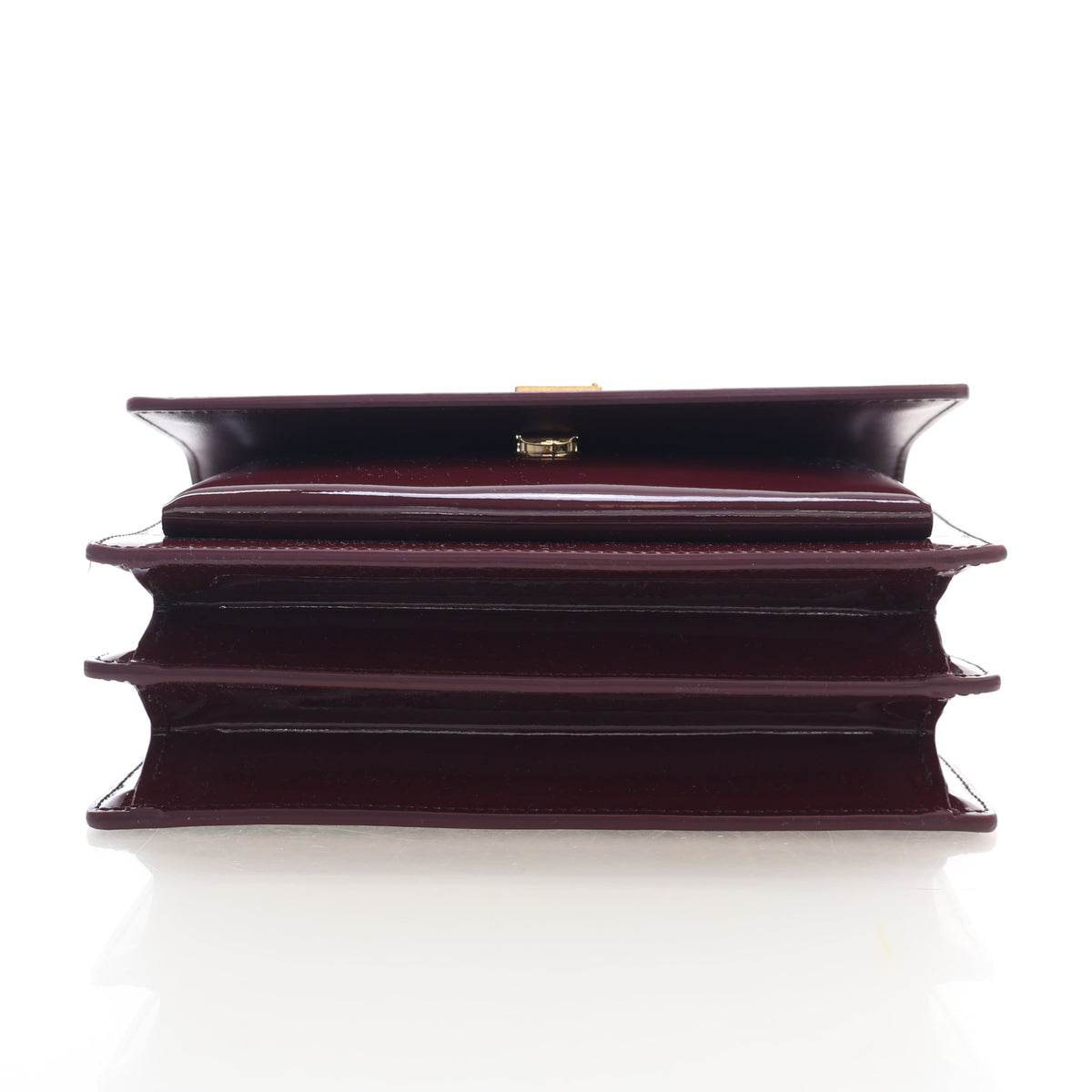 Saint Laurent Small Patent Sunset Flap Bag, photo 9 of 17