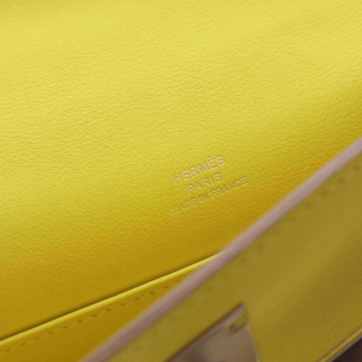 Hermes Jaune Citron Swift Kelly Pochette, photo 14 of 17
