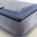 Chanel Large Denim Chevron ...