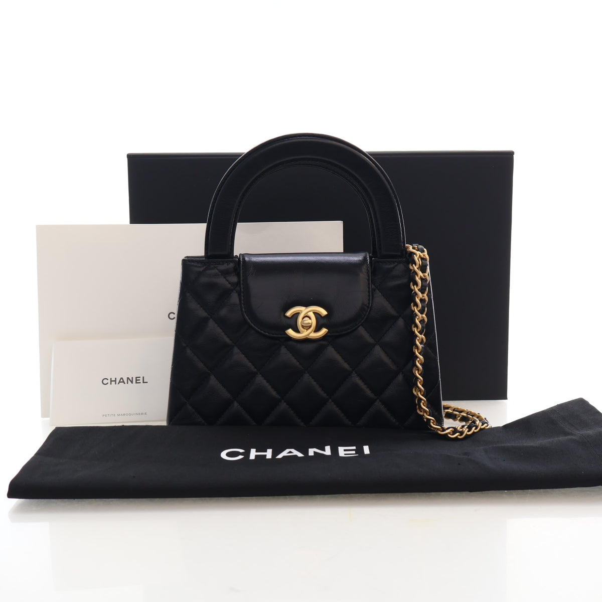 Pre-Owned Chanel Kelly Nano Aged Calfskin Shopper, front view, photo 16 of 16