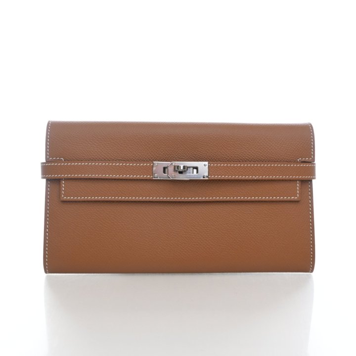 Hermes Gold Epsom Kelly Longue Wallet