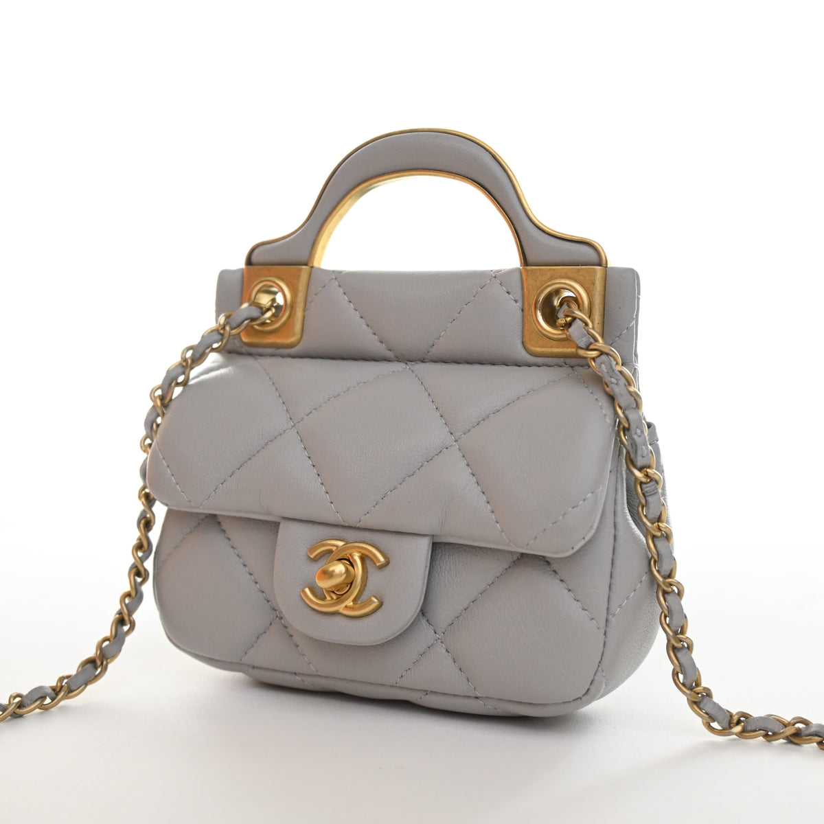 Chanel Lambskin Lady Flap Card Holder With Chain, photo 3 of 14