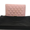 Chanel Caviar Boy Wallet On...