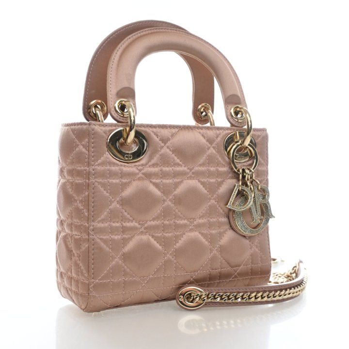 Christian Dior Mini Satin Lady Dior