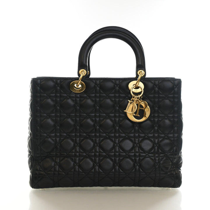 Christian Dior Large Lambskin Lady Dior
