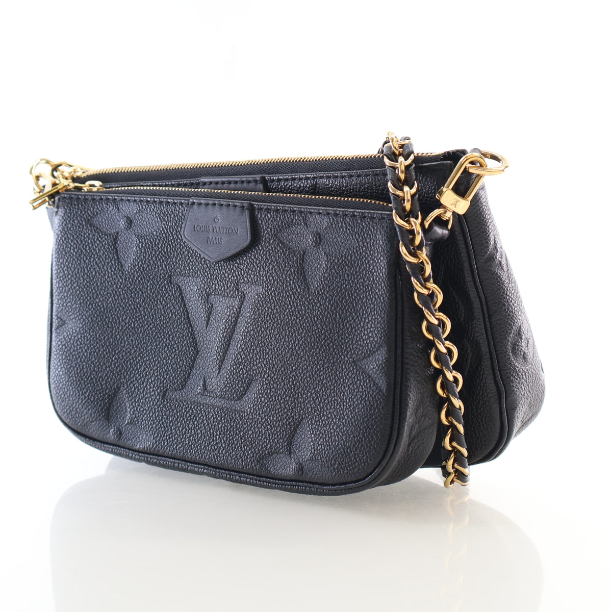 Pre-Owned Louis Vuitton Monogram Empreinte Giant Multi-pochette Accessoires, three-quarter view