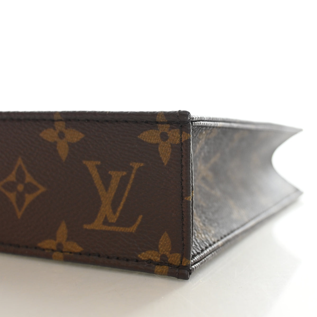 Pre-Owned Louis Vuitton Sac Plat Monogram Petit, side view