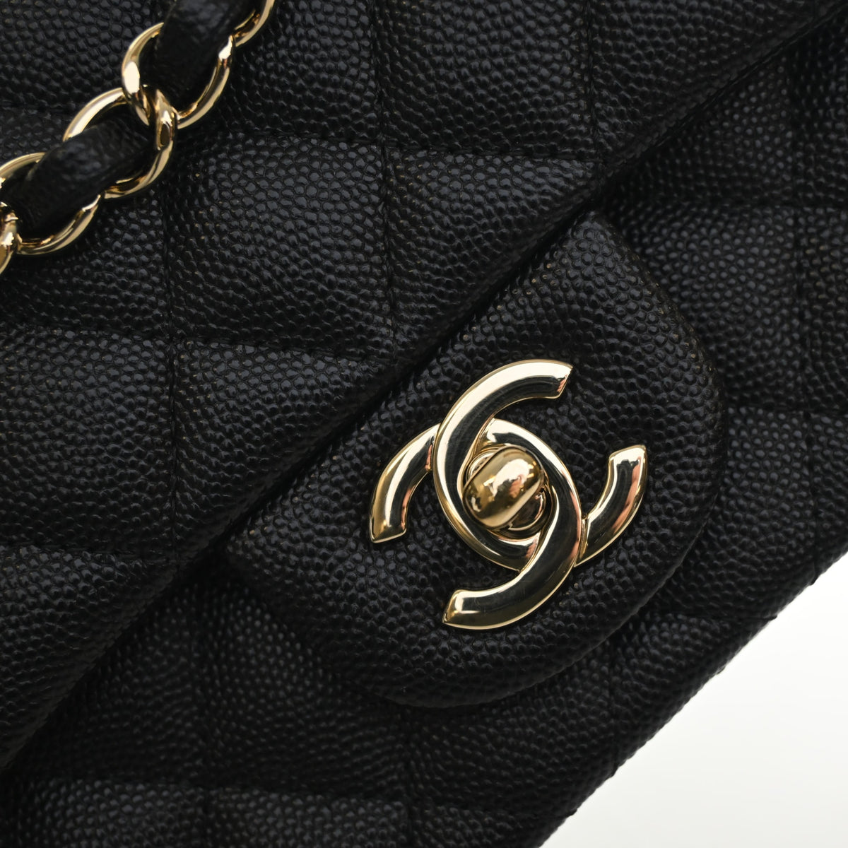 Chanel Mini Caviar Square Classic Flap Bag, photo 4 of 14