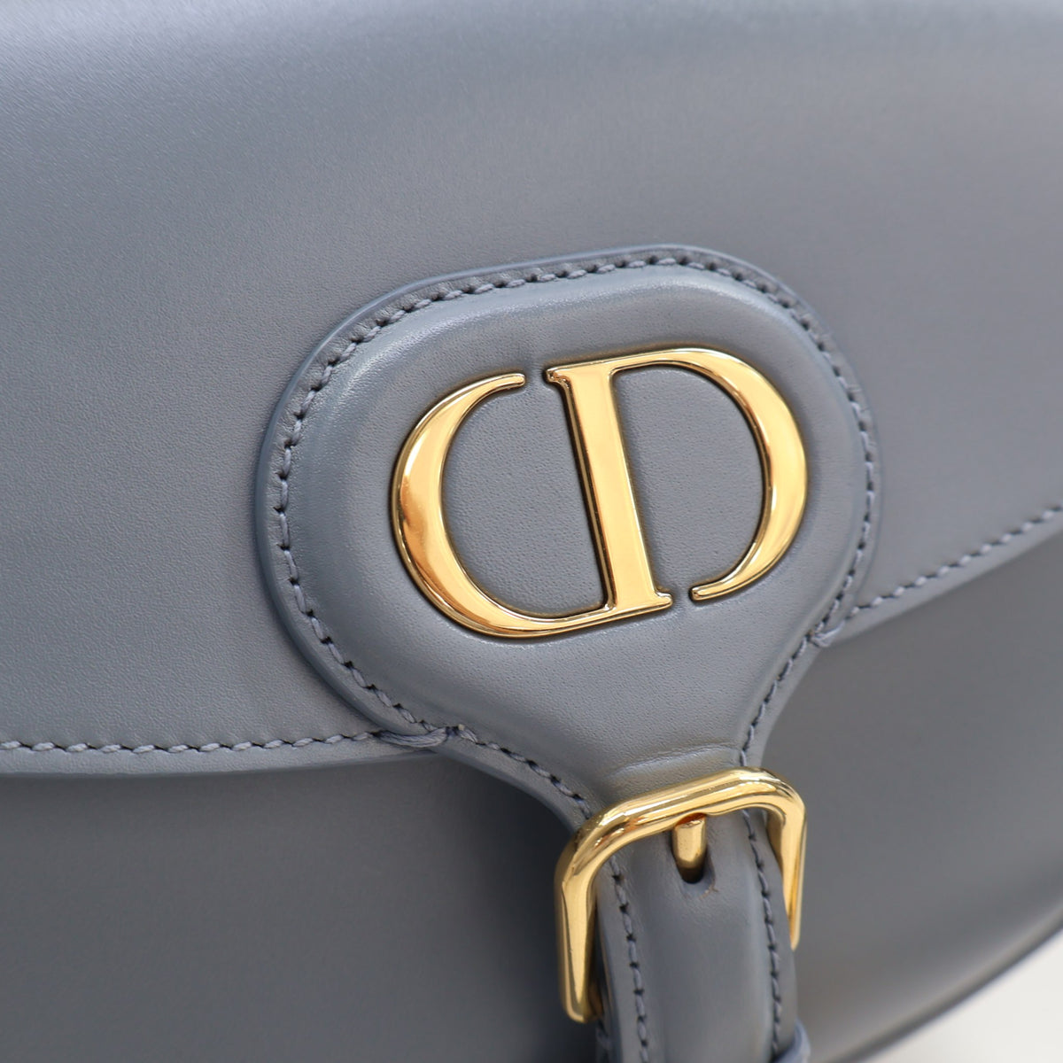 Pre-Owned Christian Dior Bobby Small Calfskin, gold hardware close-up