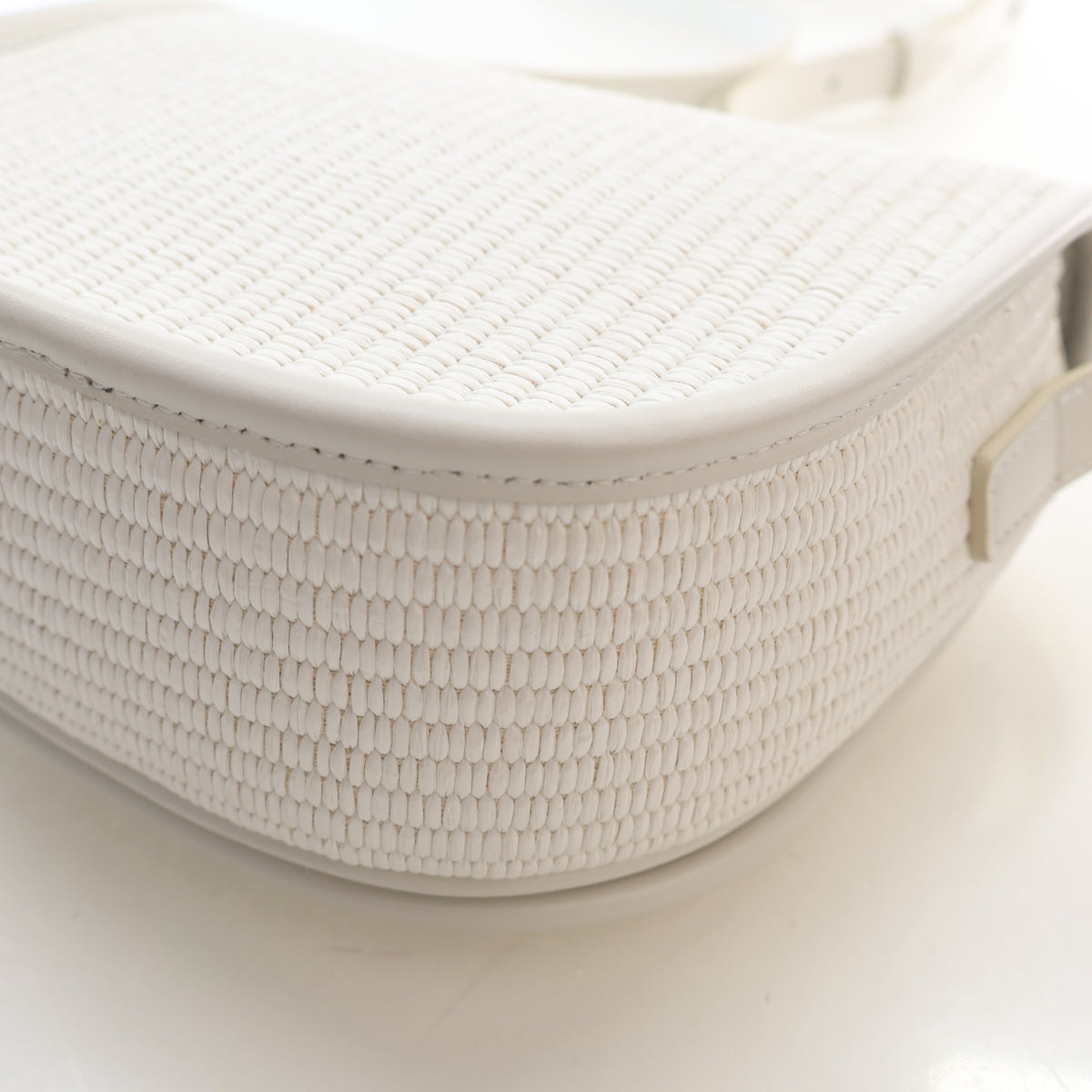 Pre-Owned Celine Triomphe Raffia Folco, side profile, photo 13 of 15