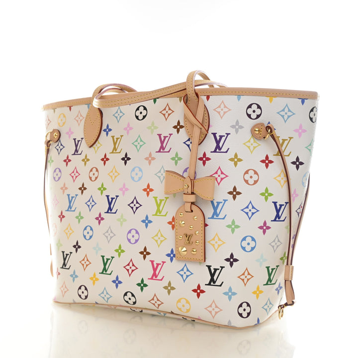 Louis Vuitton x Takashi Murakami Multicolor Monogram Neverfull MM
