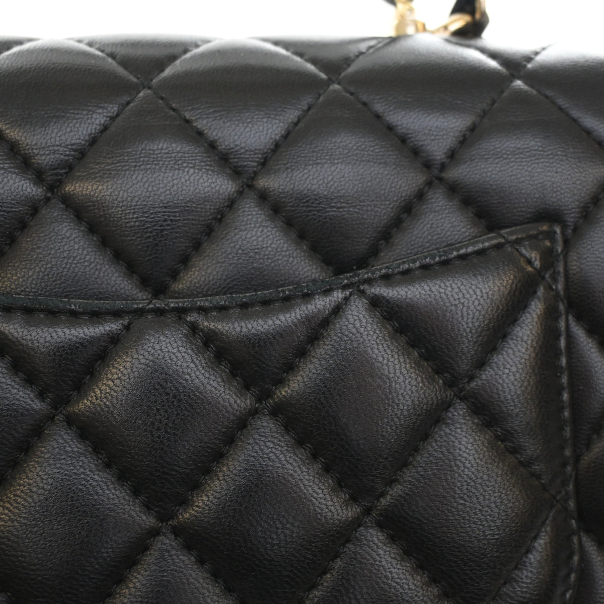 Chanel Mini Lambskin Metal Chain Top Handle Flap Bag, photo 15 of 16