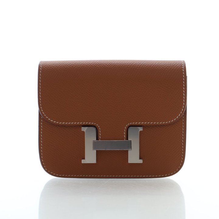 Hermes Gold Epsom Constance Slim Wallet