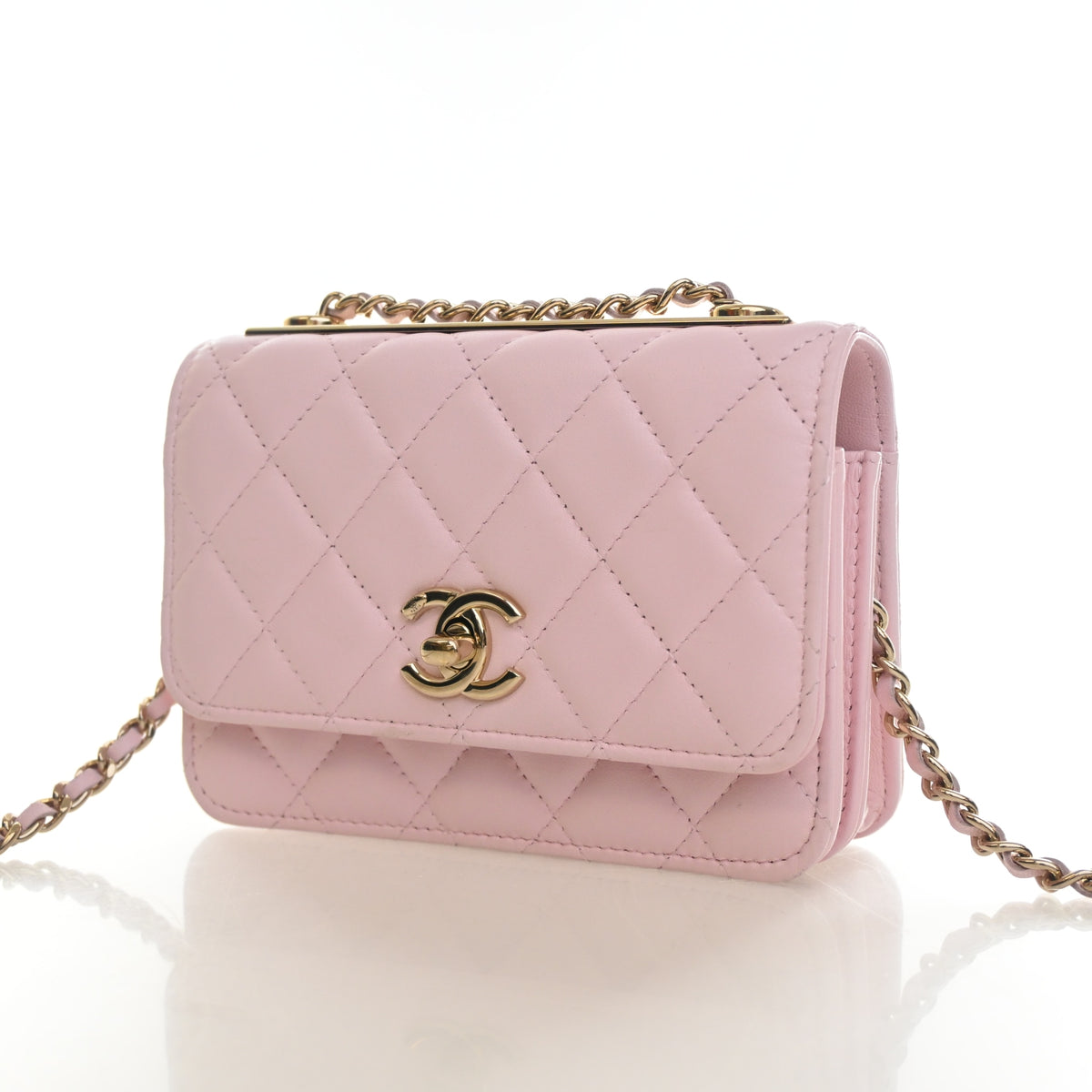Pre-Owned Chanel Micro Lambskin Trendy CC, front view