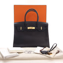 Hermes Noir Togo Birkin 3 i...