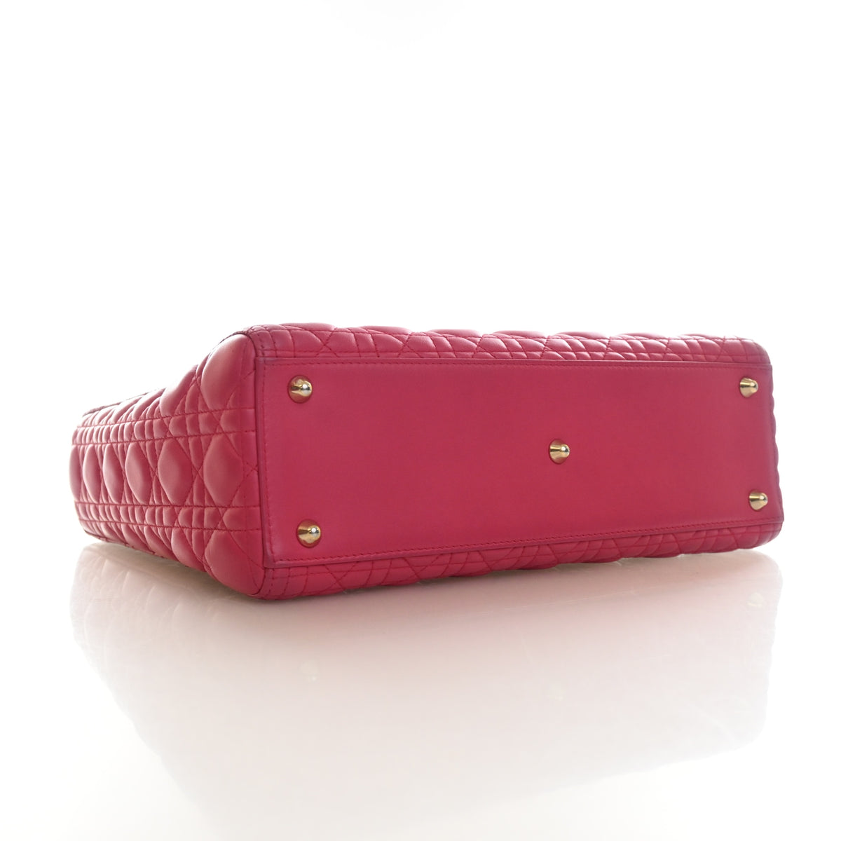 Pre-Owned Christian Dior Lady Dior Large Lambskin, base and feet view, photo 5 of 17