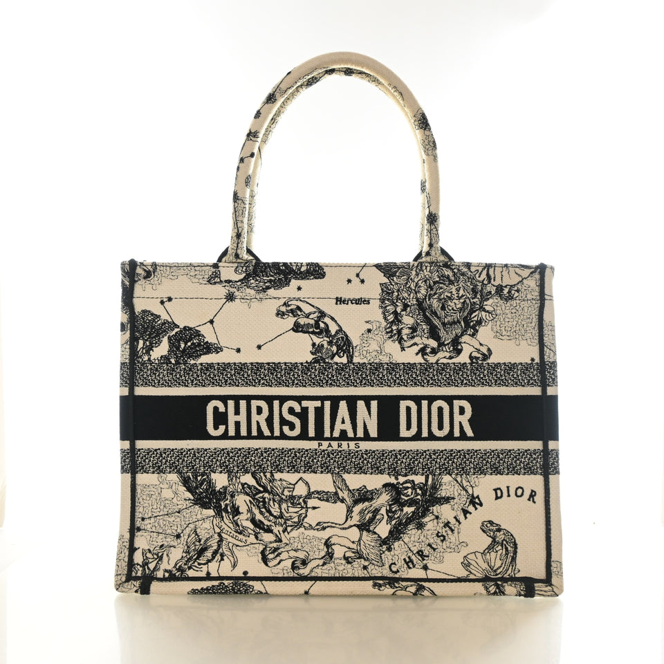 Christian Dior Medium Zodiac Toile De Jouy Book Tote