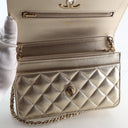 Chanel Calfskin Metallic CC...