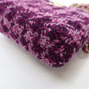 Chanel Purple Tweed Houndst...