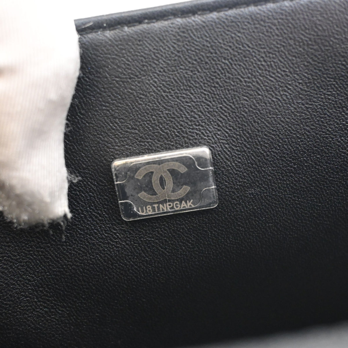 Pre-Owned Chanel Boy Bag Medium Caviar Leather, silver embossed logo detail